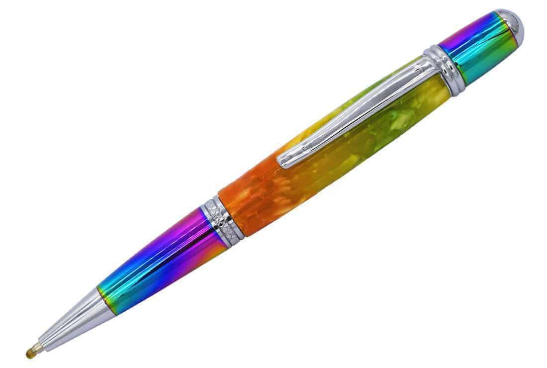 Chrome & Multicolour Cerra Pen Kit - UK Pen Blanks