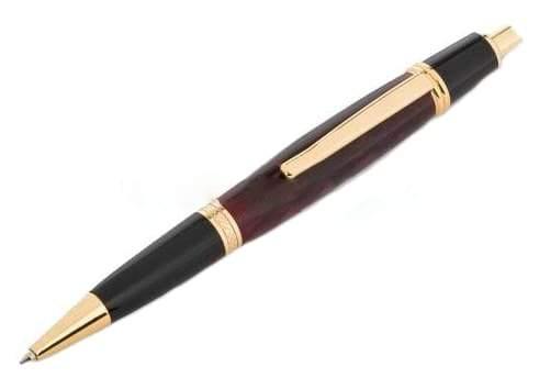 Cerra Click Pen Kit - Gold & Black Chrome - UK Pen Blanks