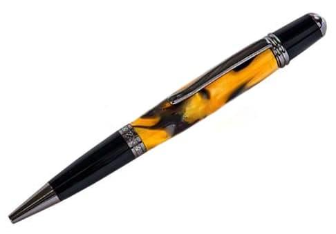 Cerra Pen Kit - Gunmetal & Black Chrome - UK Pen Blanks