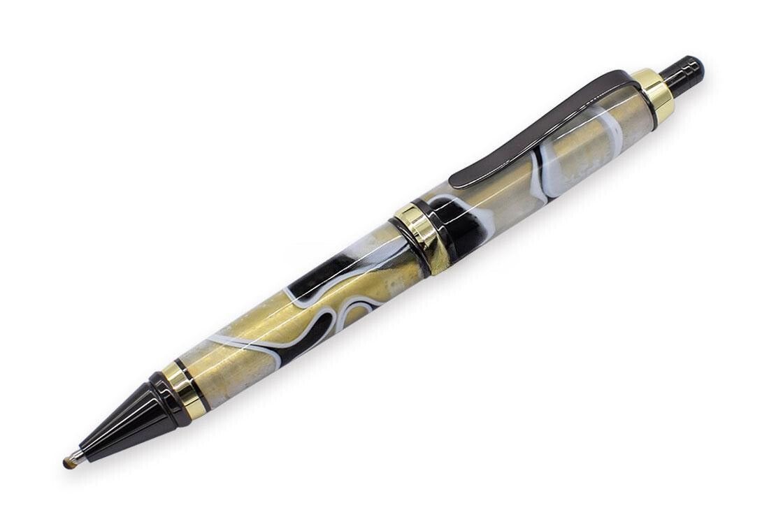 Cigar Click Pen Kit - Gun Metal & Gold